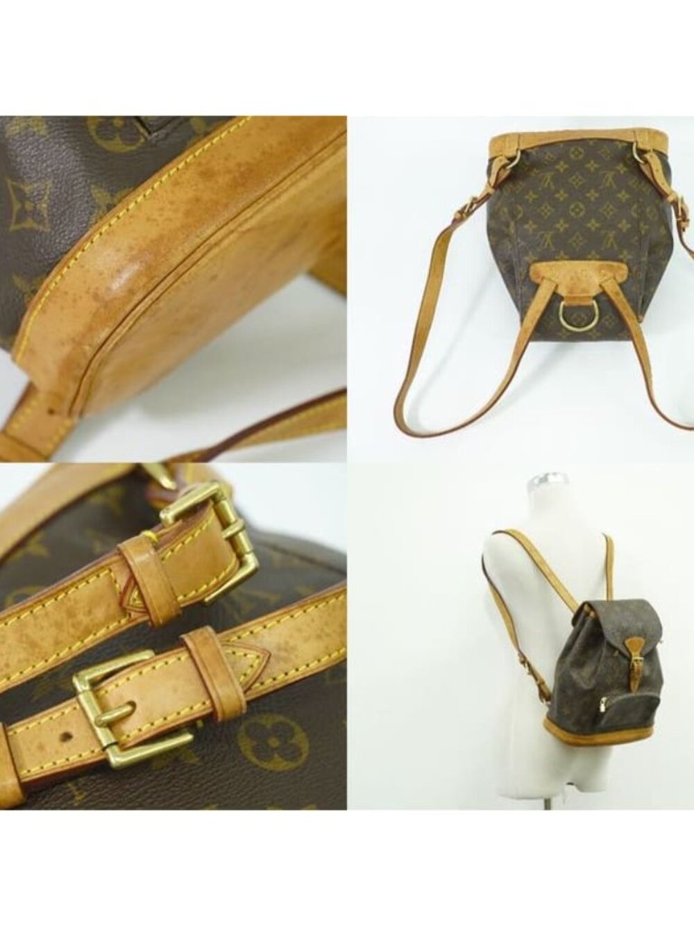 Louis Vuitton Montsouris MM Rucksack Sac Backpack Monogram Brown - Picture 6 of 9